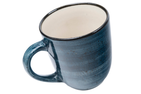 Klasyczny kubek kamionkowy morski bel rustic kera ceramika