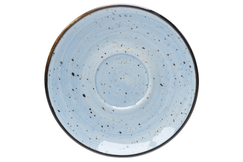 Komplet filiżanka do espresso kamionka bel rustic niebieska