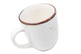 Kremowy kubek kamionkowy do kawy bel rustic kera ceramika