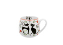 Kubek baryłka beczułka do herbaty kawy koty etno na urodziny