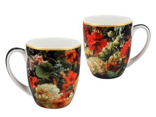 Kubek do herbaty camio kwiaty barokowe Carmani na urodziny