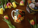 Kubek do herbaty camio kwiaty barokowe Carmani na urodziny