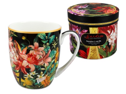 Kubek do kawy camio kwiaty barok Carmani malarz Johannes