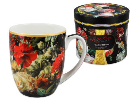 Kubek do herbaty camio kwiaty barokowe Carmani na urodziny
