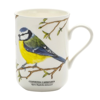 Kubek na prezent ptaki polski by Hajdecka sikorka modraszka