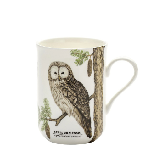 Kubek na urodziny ptaki polski by Hajdecka puszczyk uralski