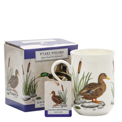 Kubek na prezent porcelanowy by Agata Hajdecka kaczka ptak