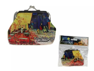 Mała portmonetka z motywem Van Gogha Taras kawiarni w nocy