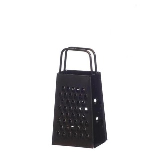 Mini tarka z uchwytem stalowa do wosku imbiru 4-stronna