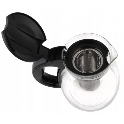 Szklany czajnik zaparzacz dzbanek 1,3 l do ziół Quellessimo