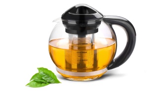 Szklany czajnik zaparzacz dzbanek 1,3 l do ziół Quellessimo