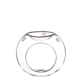 Szklany kominek na wosk olejek zapachowy ozdoba kula maderas