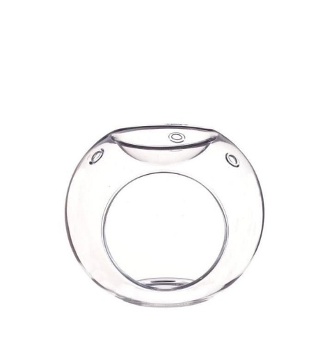 Szklany kominek na wosk olejek zapachowy ozdoba kula maderas