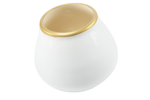 Tykwa do yerba mate w kolorze białym ceramika