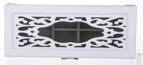 Drewniana skrzynka szkatułka na biżuterię pojemnik glamour