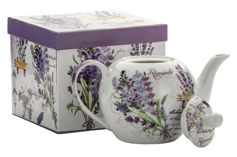 Dzbanek czajnik do herbaty kawy 1l lawenda na urodziny