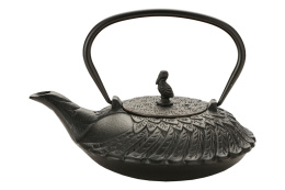 Dzbanek żeliwny do herbaty czarny z sitkiem 800 ml pelikan