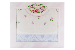 Ekskluzywny niebieski ręcznik bawełna chłonny miękki do rąk