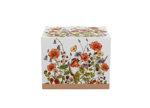 Kubek baryłka do herbaty wild birds ptaszki ptaki kwiaty