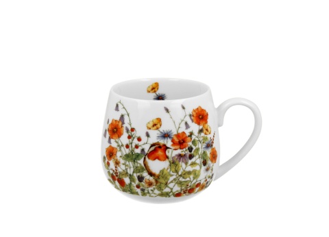 Kubek baryłka do herbaty wild birds ptaszki ptaki kwiaty