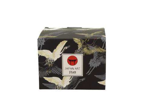 Kubek baryłka do herbaty ziół żurawie nocą na urodziny