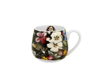 Kubek baryłka do herbaty ziół Kilburn black na urodziny