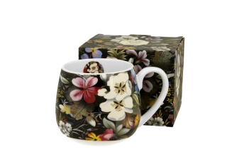 Kubek baryłka do herbaty ziół Kilburn black na urodziny