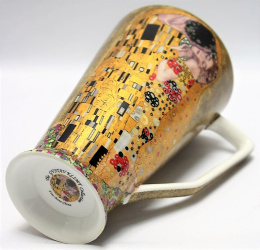 Kubek do latte w pudełku The Kiss porcelana na prezent Klimt