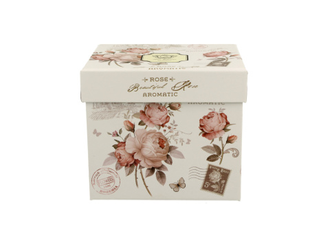 Kubek porcelanowy na prezent baryłka Secesja róże na urodziny