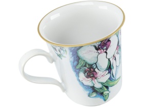 Kubek z Mieroszowa z motywem storczyka