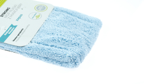 Zapas do mopa płaskiego z mikrofibry niebieski strong