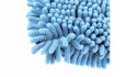 Mop płaski z kijem teleskopowym z mikrofibrą niebieski