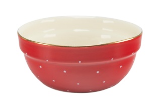 Salaterka miska czerwona Mieroszów serwis obiadowy