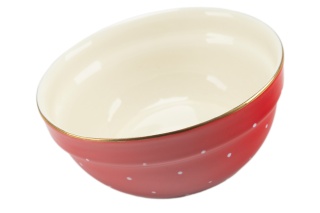 Salaterka miska czerwona Mieroszów serwis obiadowy