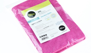 Ścierka do podłogi z mikrofibry bez smug plam 80x60 cm róż