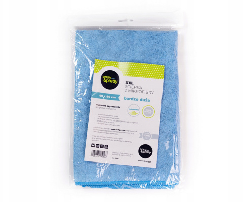 Ścierka do podłogi z mikrofibry bez smug 80x60 cm niebieska