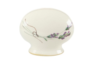 Serwetnik z ceramiki z Mieroszowa z lawendą