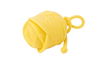 Silikonowy zaparzacz sitko do herbaty ziół róża żółta