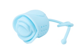 Sitko silikonowe do herbaty ziół zaparzacz róża niebieska