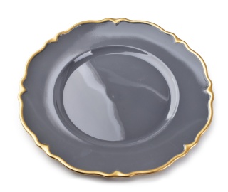 Szaro złota podkładka dekoracyjna podtalerz Blanche Colours