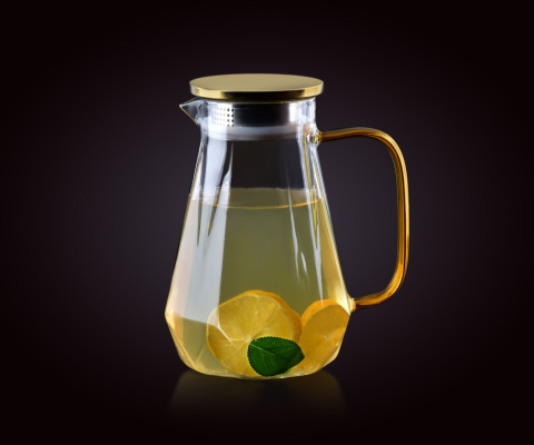Duży szklany dzbanek z filtrem czajnik 1,4 l do wody peter