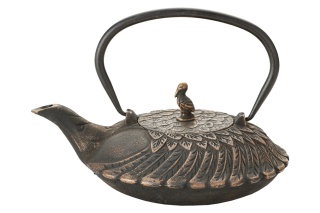 Dzbanek żeliwny do herbaty czarny z filtrem 800 ml pelikan