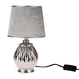Elegancka lampka srebrna do pokoju sypialni elektryczna