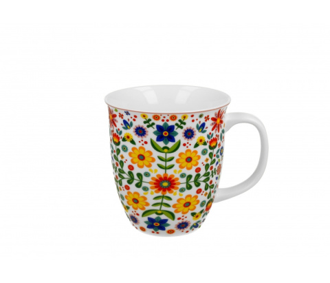 Kubek kubas w pudełku merida white na prezent wiosna kwiaty