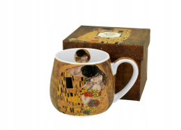 Kubek porcelanowy na prezent baryłka Klimt Pocałunek