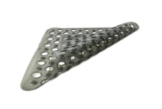 Mata łazienkowa antypoślizgowa Zac Black 54X54 czarna