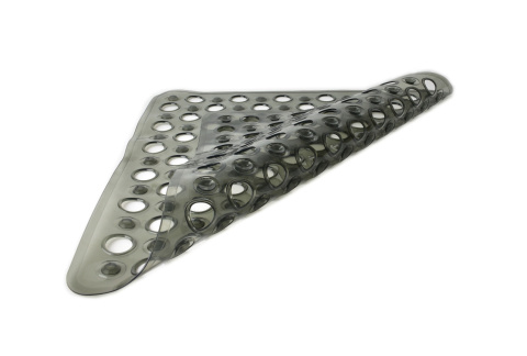 Mata łazienkowa antypoślizgowa Zac Black 54X54 czarna