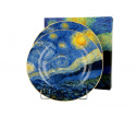 Zestaw 2 talerze deserowe porcelana Van Gogh Gwiaździsta noc