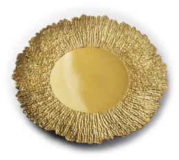 Ozdobna podkładka dekoracyjna podtalerz Blanche Gold złota