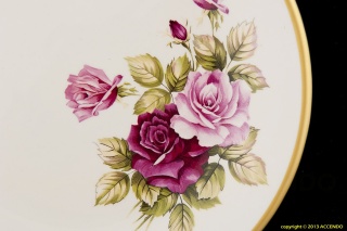 TALERZ PŁYTKI RÓŻA MIEROSZÓW SERWIS OBIADOWY